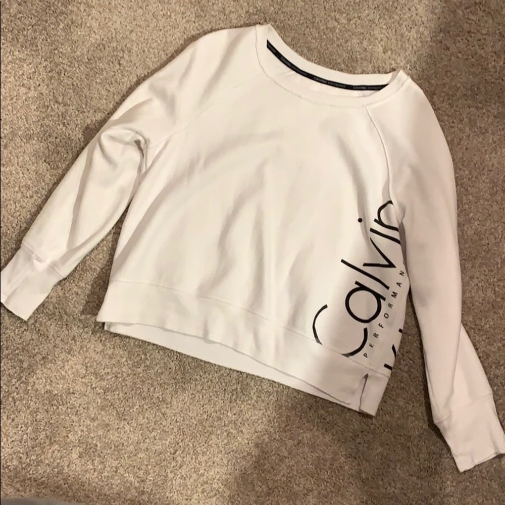 Calvin Klein performance cropped crew neck